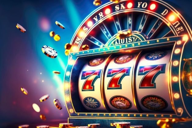 Pemandangan megah untuk judi online dengan tema neon papua4d di Indonesia